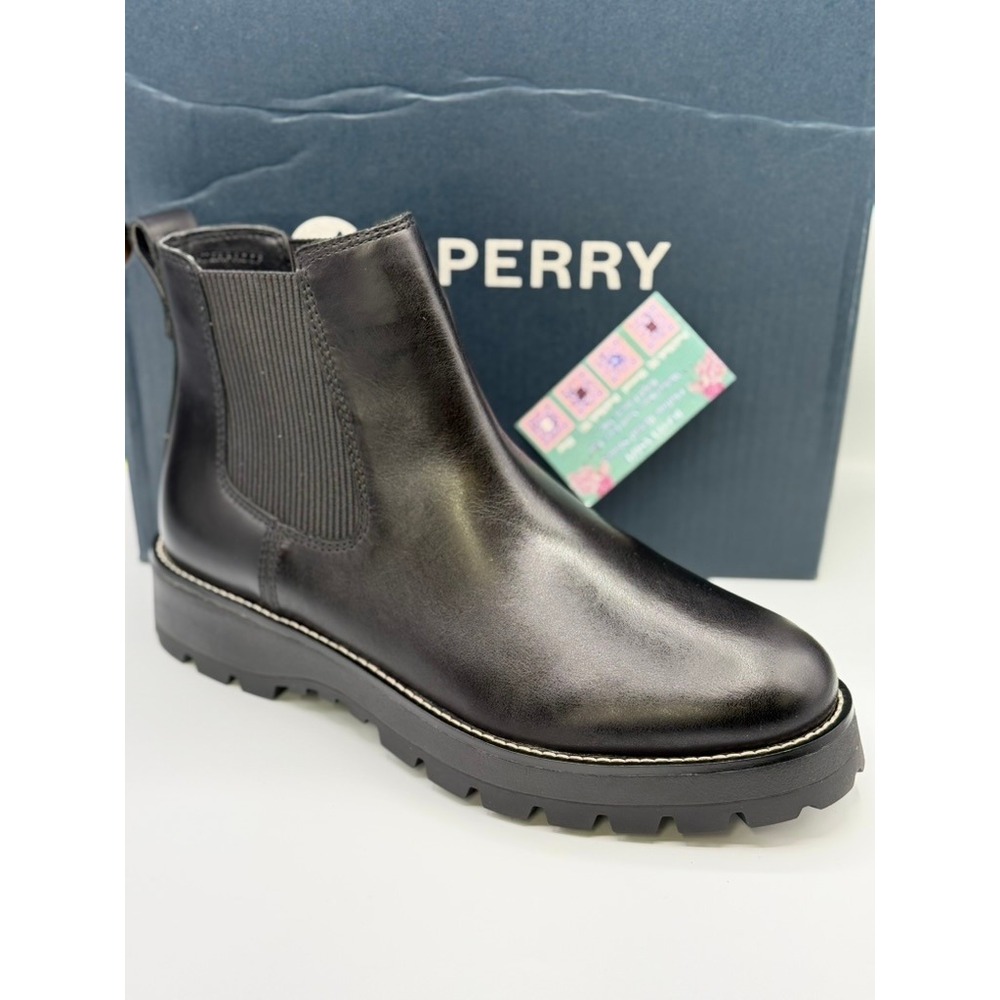 Sperry‎ MT-SIDER Chelsea Boot Men's 11 M Black Waterproof Leather NIB